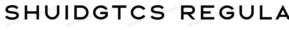 Shuidgtcs Regular字体转换